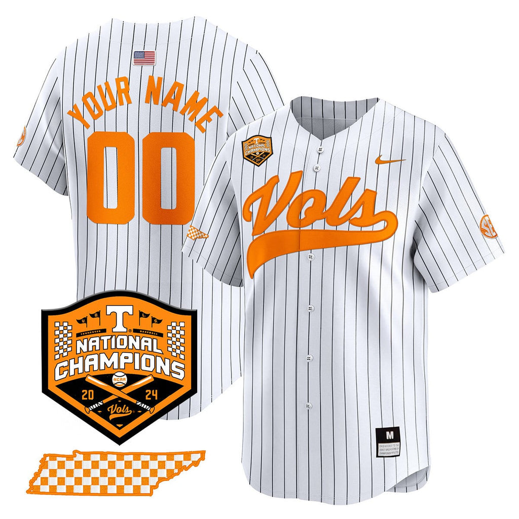 Custom Tennessee Volunteers 2024 National Champions Vapor Premier Limited Jersey - All Stitched