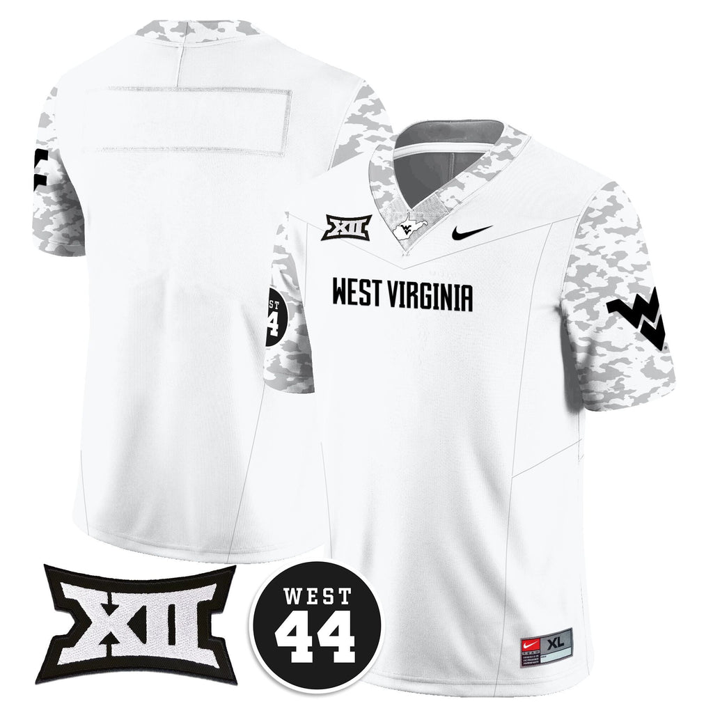 Men's West Virginia Mountaineers 2024 Vapor Limited Jersey - All Stitched - Honor Jerry West