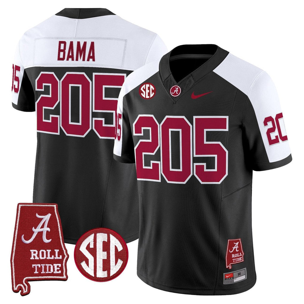 Women's Alabama Crimson Tide Throwback Vapor Limited Jersey - Alabama Map - All Stitched