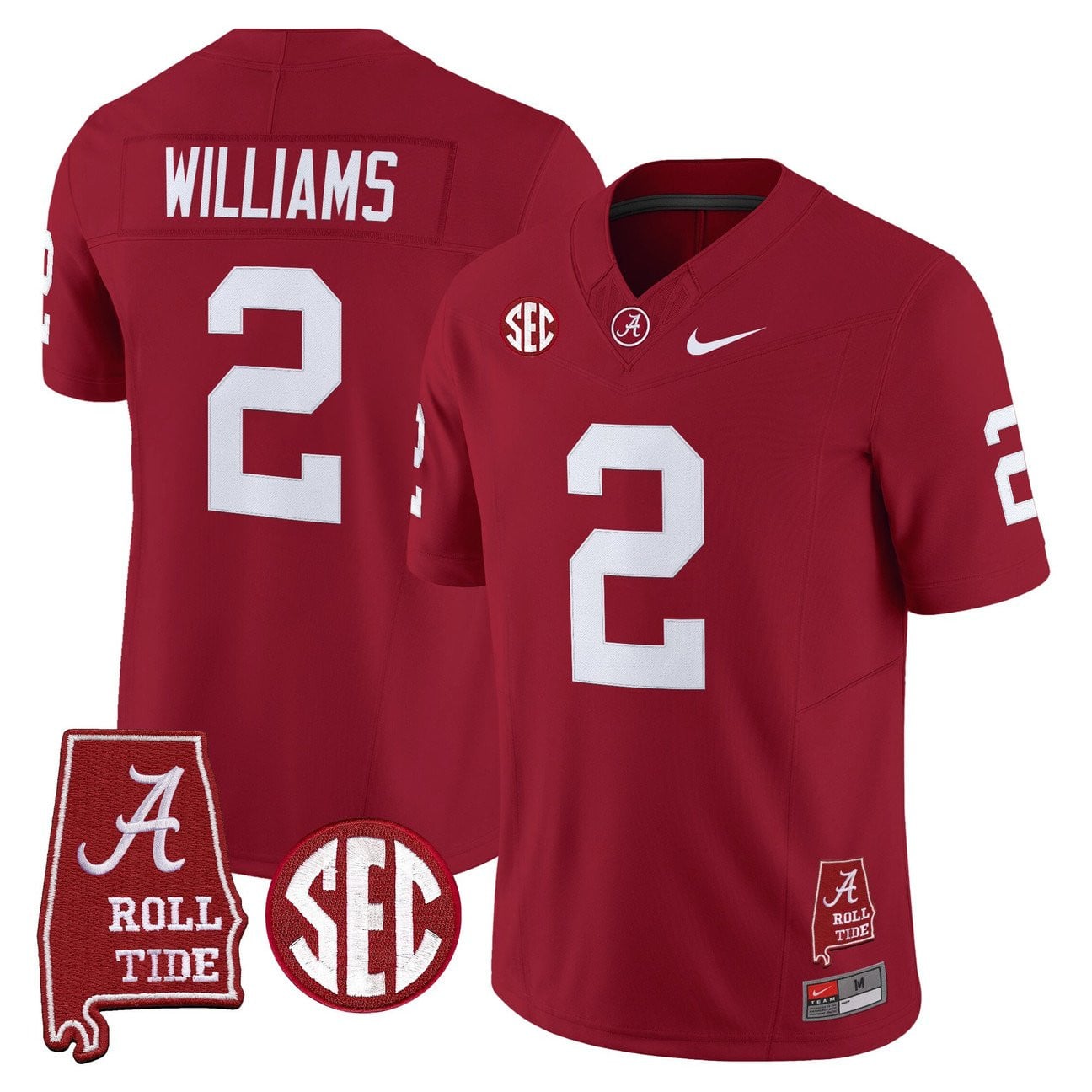Women's Alabama Crimson Tide Throwback Vapor Limited Jersey - Alabama Map - All Stitched