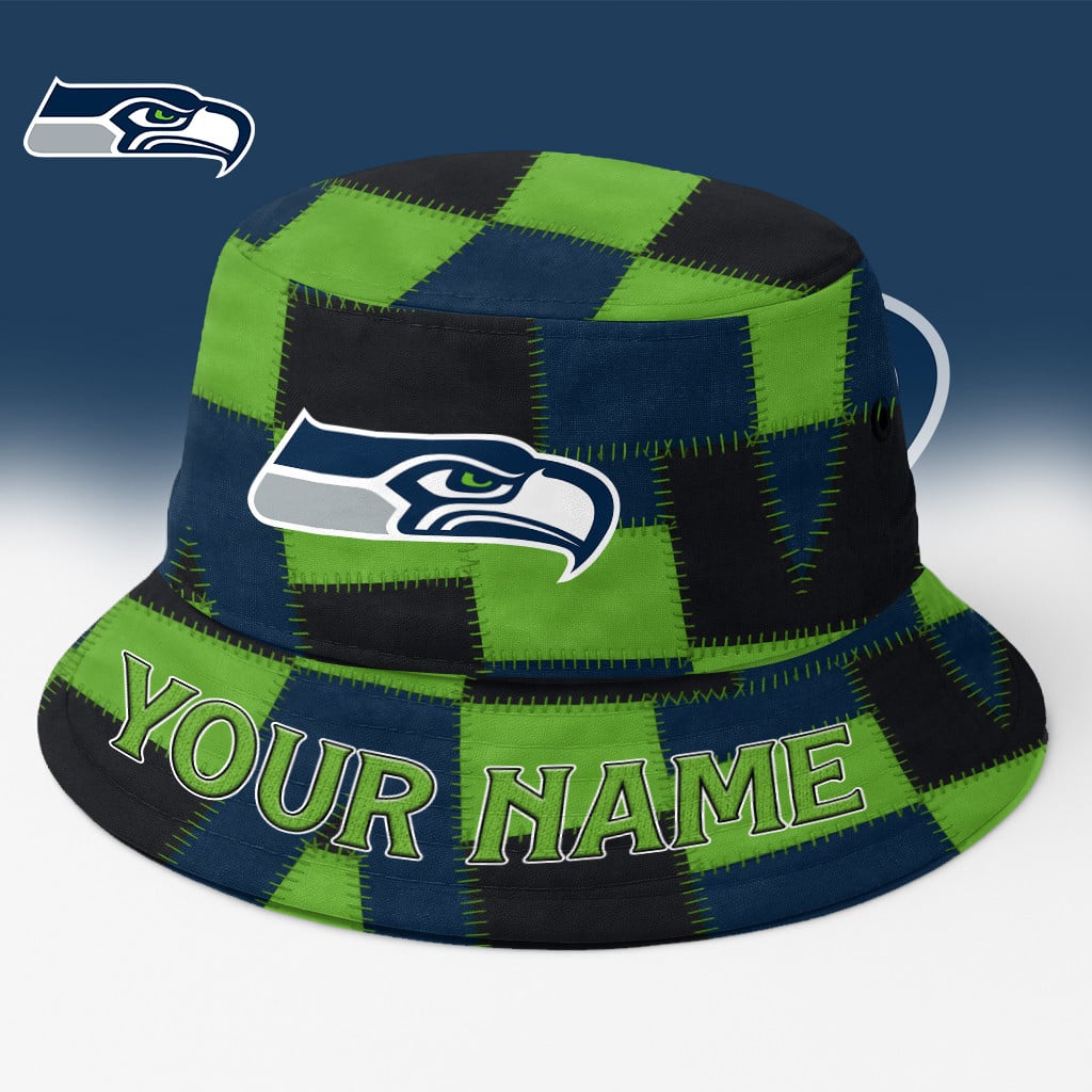 SEA Seahawks Bucket Hat Custom Name Gifts For Fans - Limited Edition