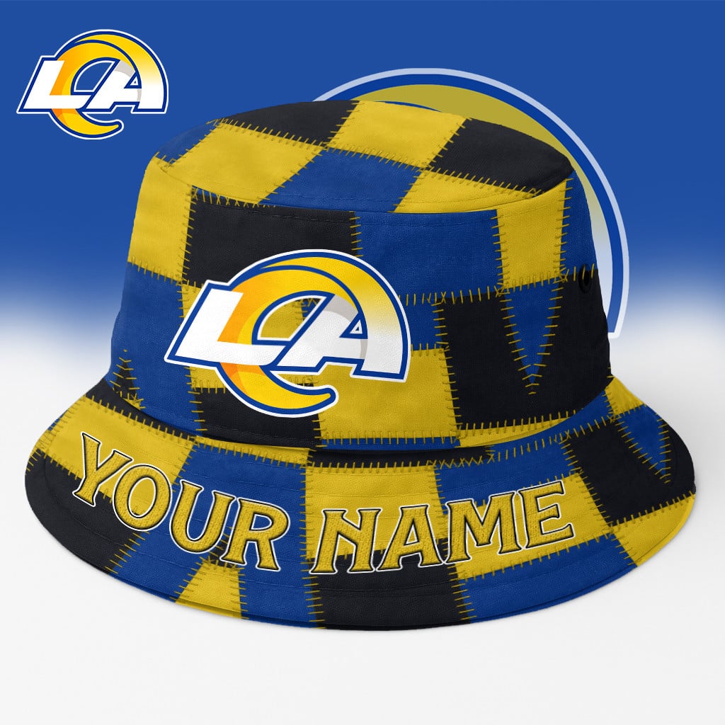 LAR Rams Bucket Hat Custom Name Gifts For Fans - Limited Edition