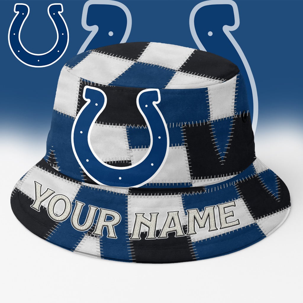 IND Colts Bucket Hat Custom Name Gifts For Fans - Limited Edition
