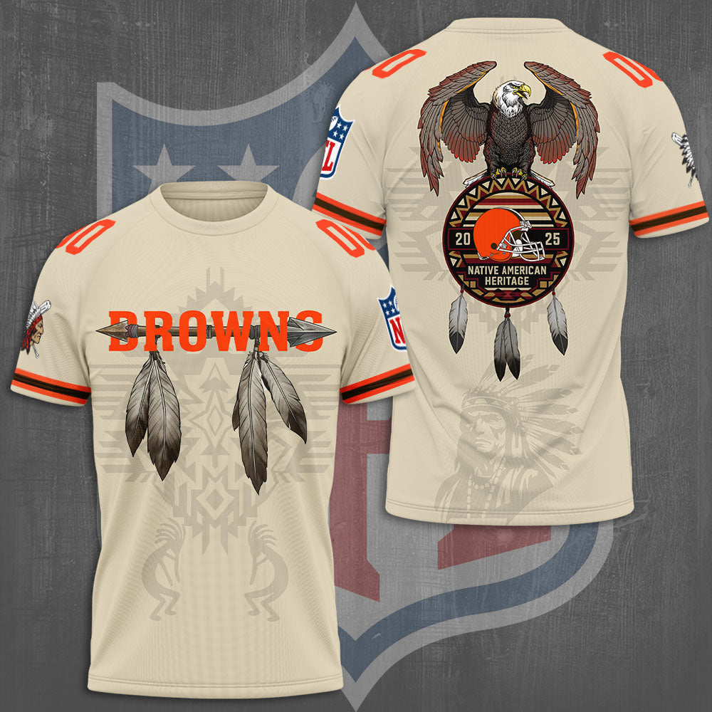 Cleveland Browns x Native American Heritage 3D Apparel