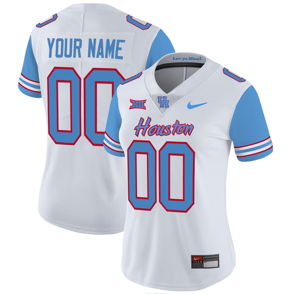 Houston Cougars 2023 Oilers Inspired Vapor Custom Jersey - All Stitched