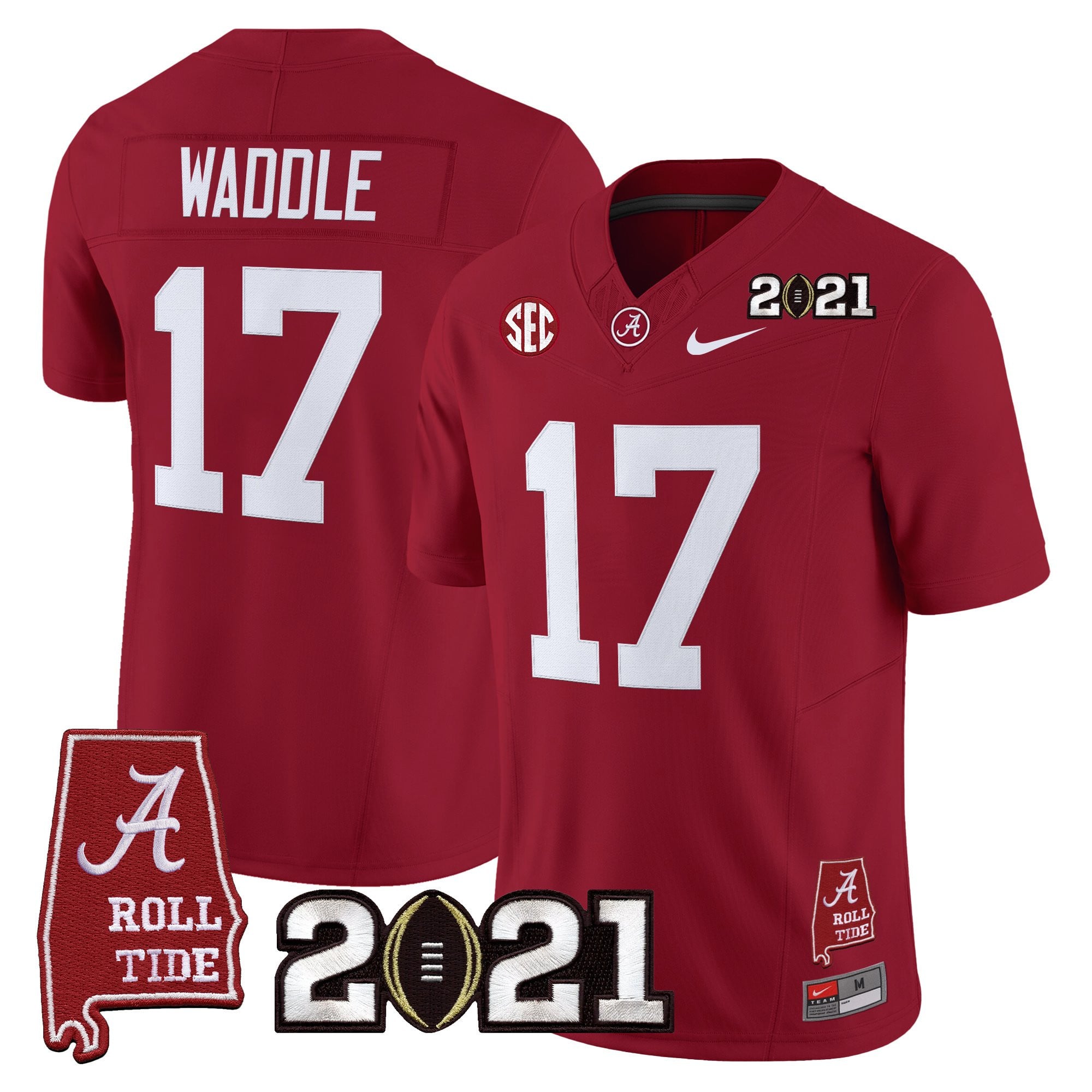 Women's Alabama Crimson Tide '2021 CFP National Championship' Vapor Limited Jersey - Alabama Map - All Stitched