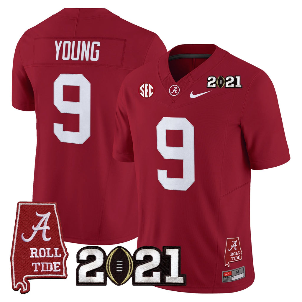 Women's Alabama Crimson Tide '2021 CFP National Championship' Vapor Limited Jersey - Alabama Map - All Stitched