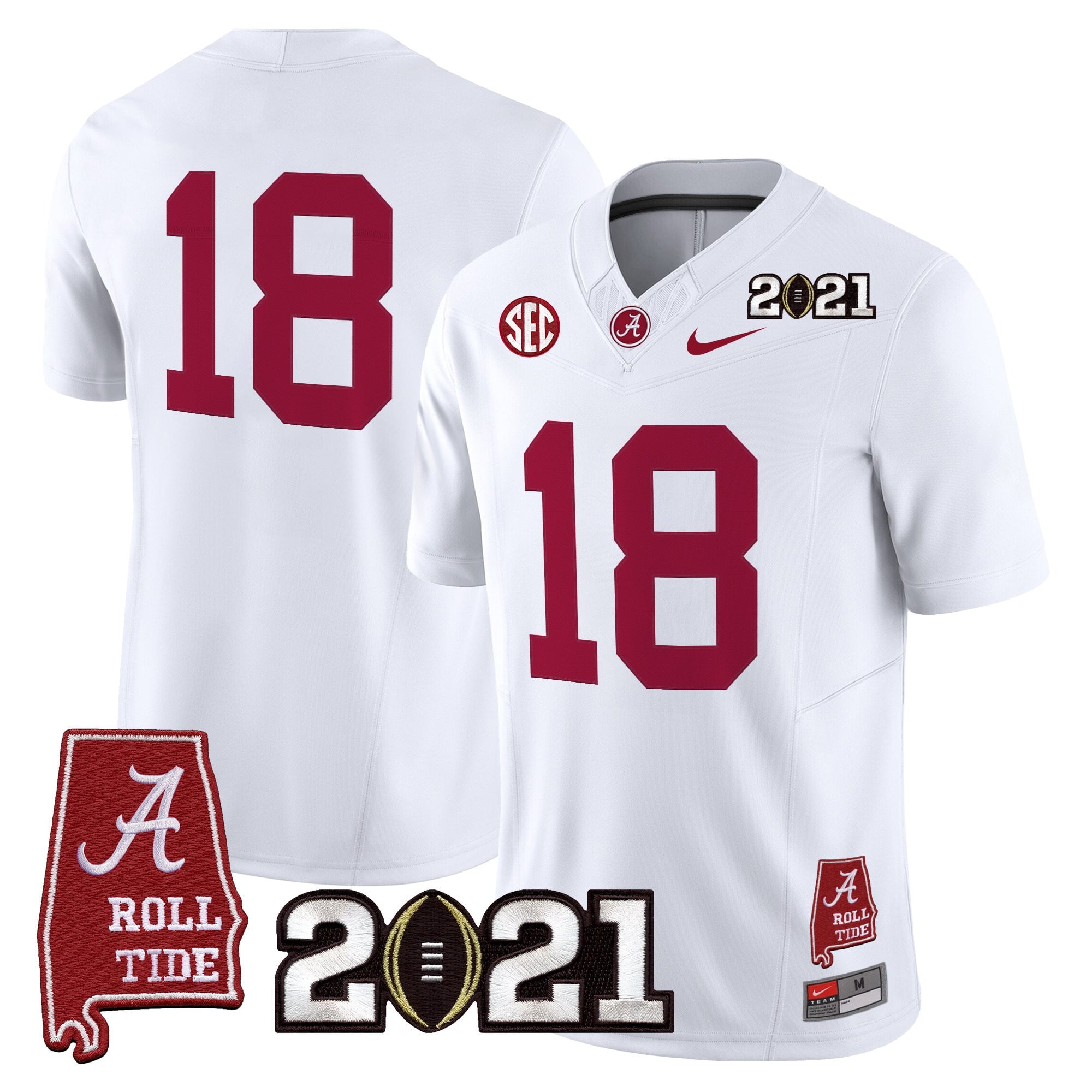 Women's Alabama Crimson Tide '2021 CFP National Championship' Vapor Limited Jersey - Alabama Map - All Stitched