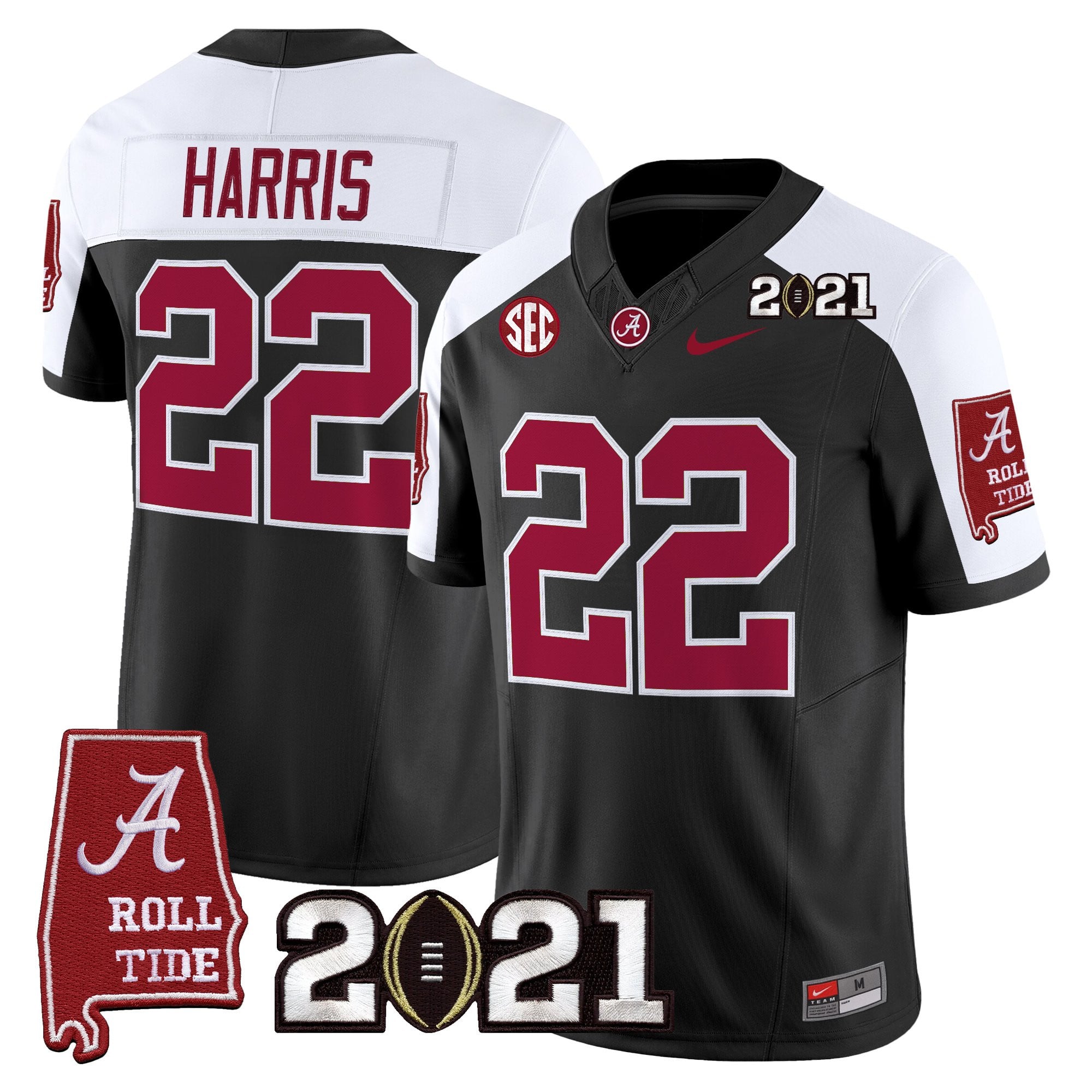 Women's Alabama Crimson Tide '2021 CFP National Championship' Vapor Limited Jersey - Alabama Map - All Stitched