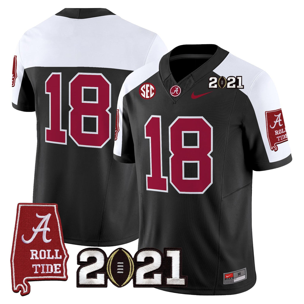 Women's Alabama Crimson Tide '2021 CFP National Championship' Vapor Limited Jersey - Alabama Map - All Stitched