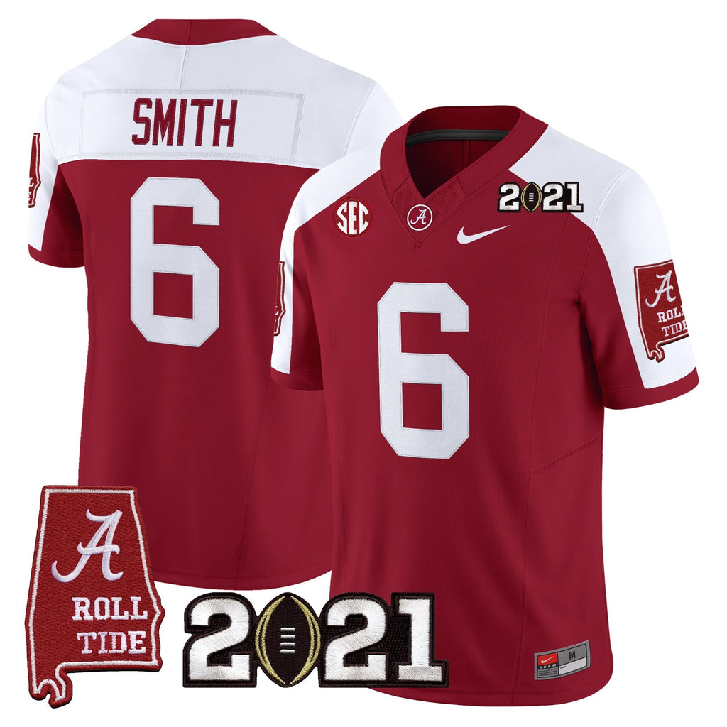 Women's Alabama Crimson Tide '2021 CFP National Championship' Vapor Limited Jersey - Alabama Map - All Stitched
