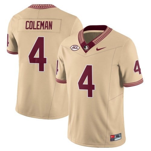 Menâs Florida State Seminoles Football Vapor Gold Jersey â All Stitched