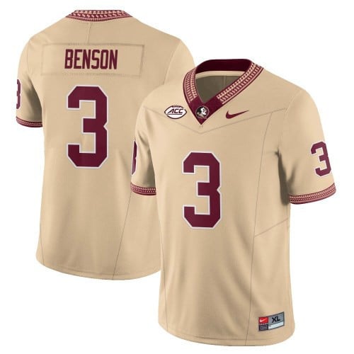 Menâs Florida State Seminoles Football Vapor Gold Jersey â All Stitched