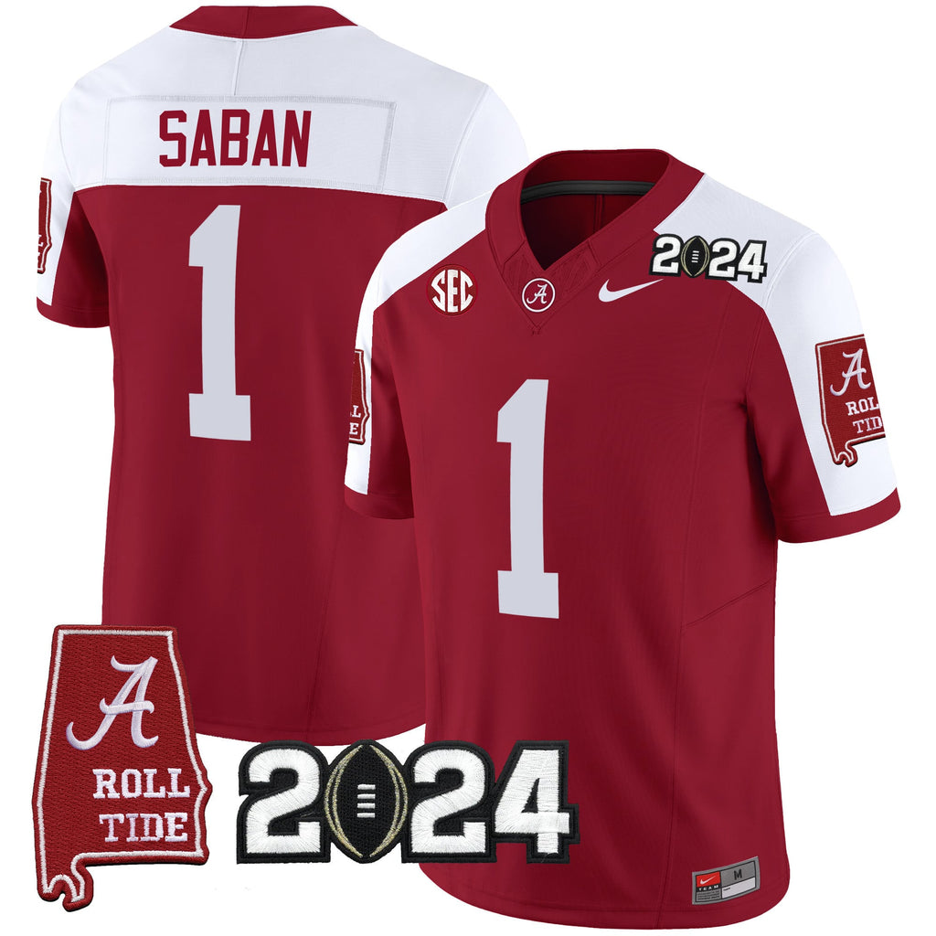 Men's Alabama Crimson Tide 2024 Vapor Limited Jersey - All Stitched