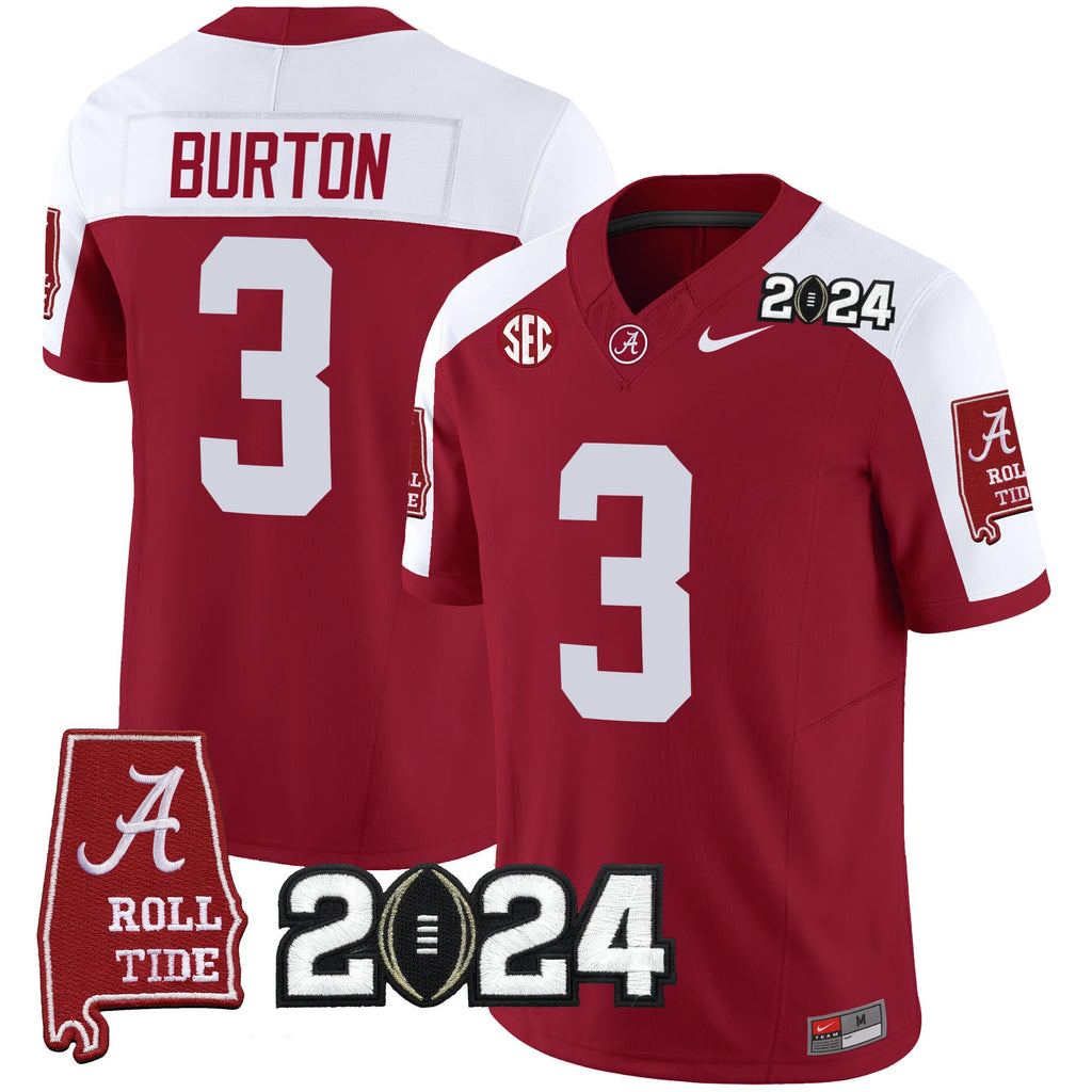 Men's Alabama Crimson Tide 2024 Vapor Limited Jersey - All Stitched