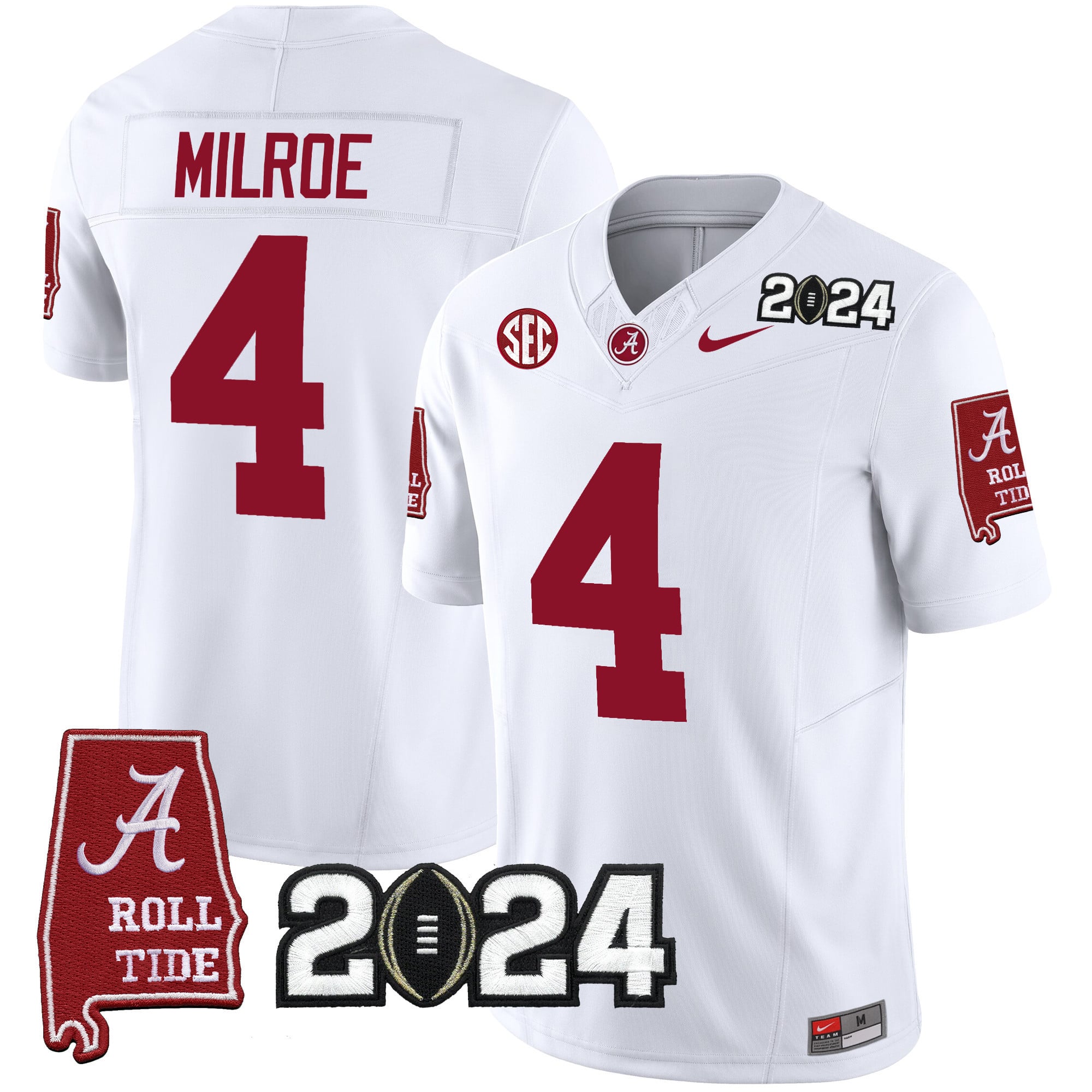 Men's Alabama Crimson Tide 2024 Vapor Limited Jersey - All Stitched