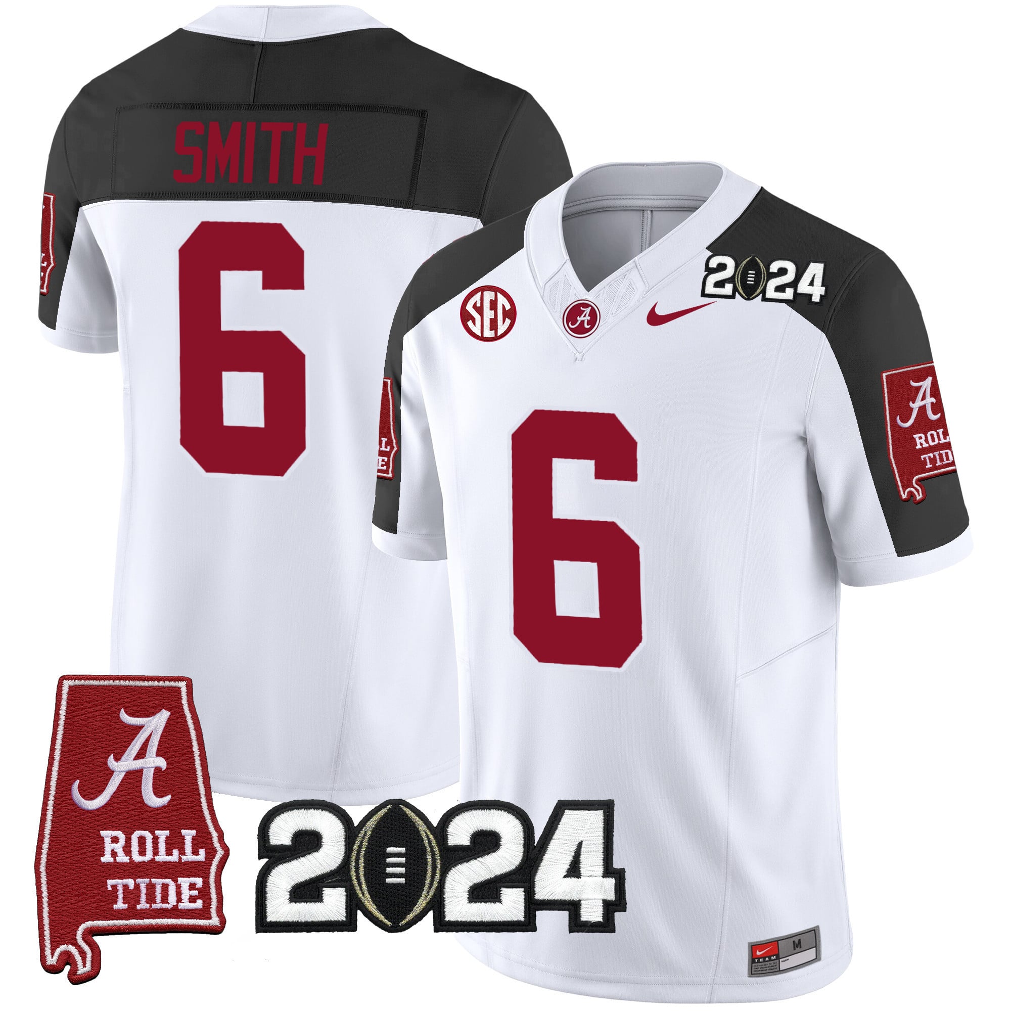 Men's Alabama Crimson Tide 2024 Vapor Limited Jersey - All Stitched