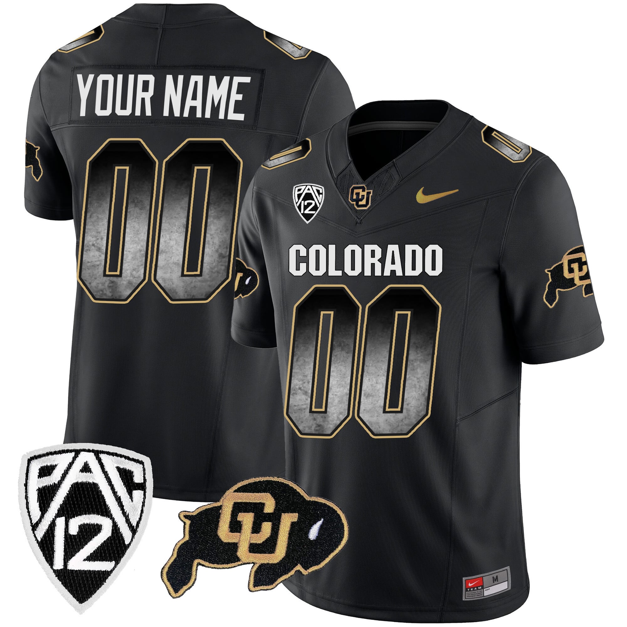 Colorado Buffaloes Arch Smoke Vapor Custom Jersey - All Stitched