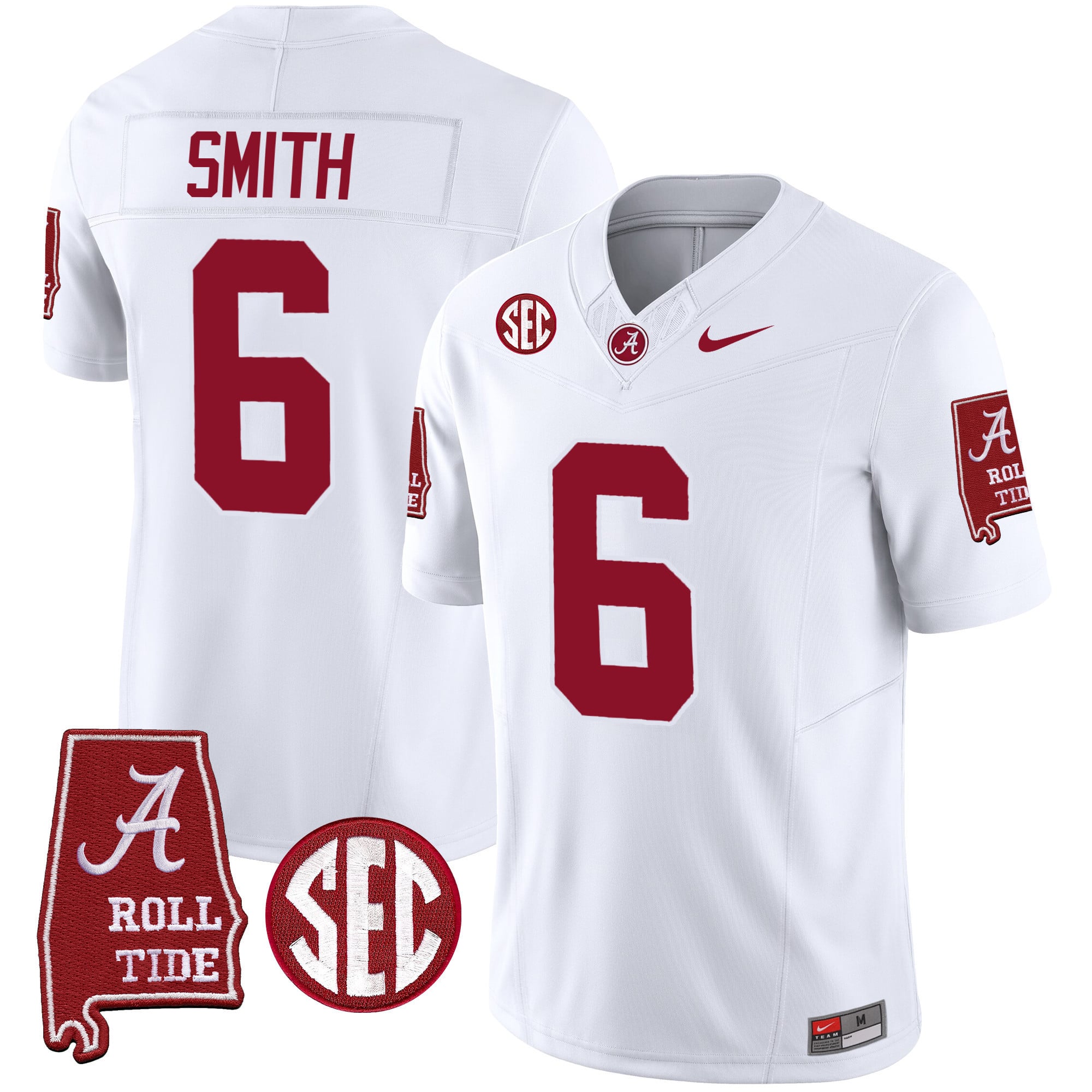 Men's Alabama Crimson Tide Vapor Limited Jersey V5 - Alabama Map - All Stitched