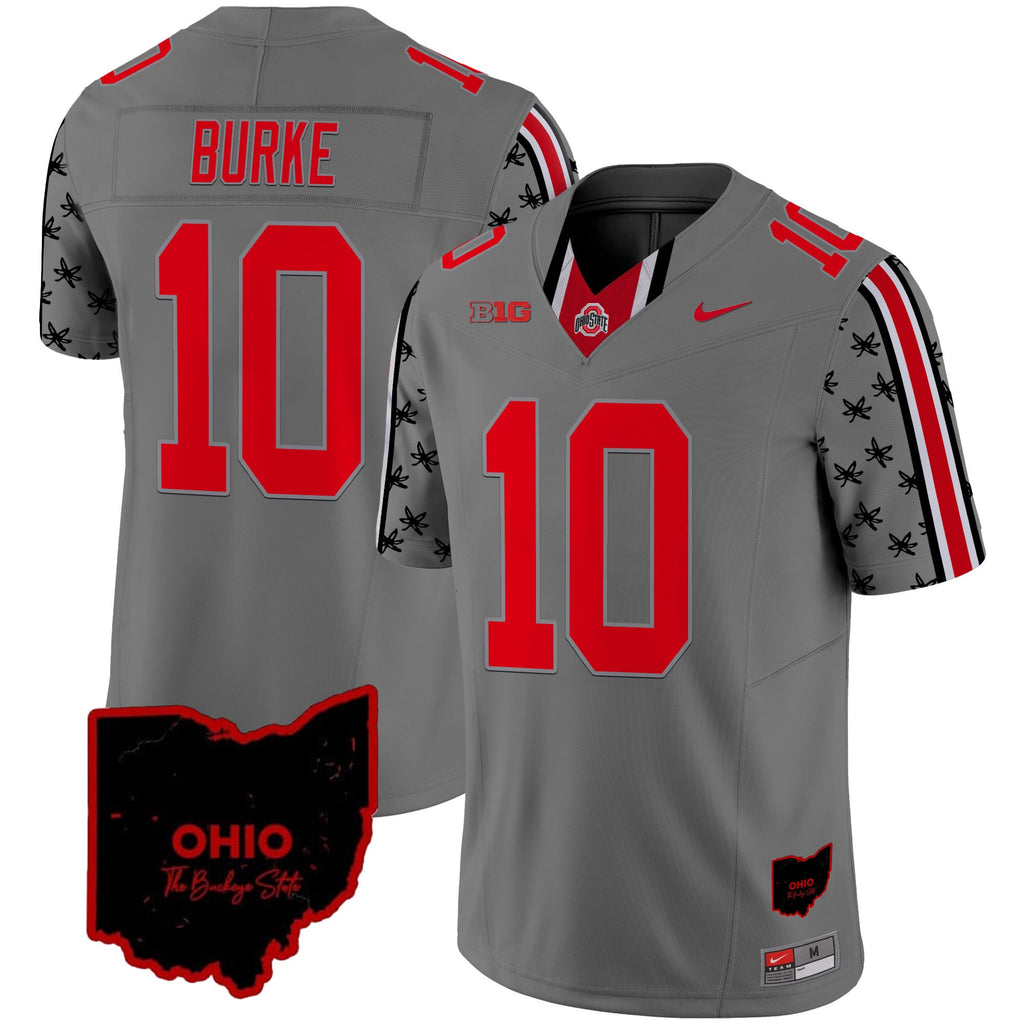 Men's Ohio State Buckeyes 2024 Home Patch Vapor Limited Jersey - All Stitched