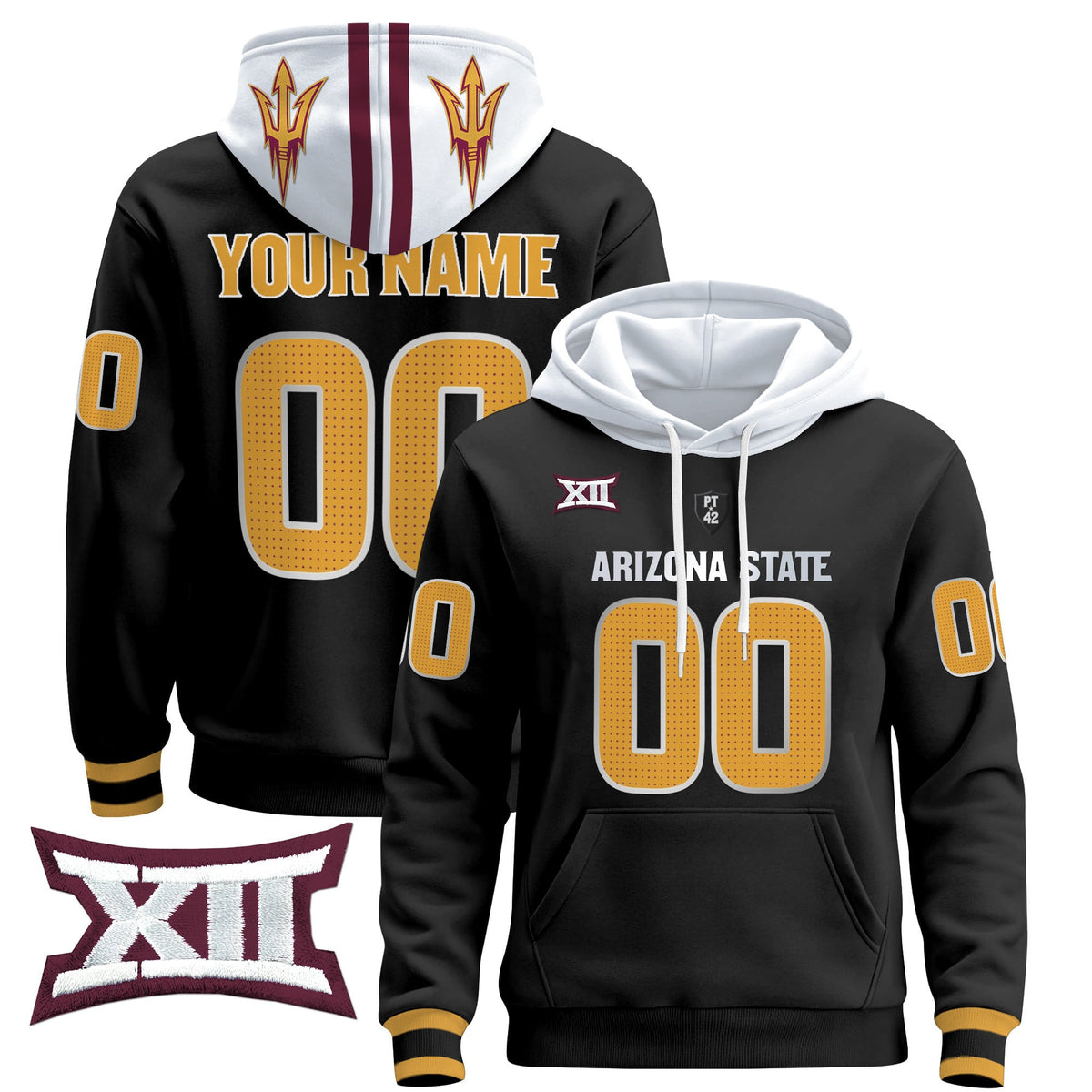 Arizona State Sun Devils 2024 Custom Pullover Hoodie V4