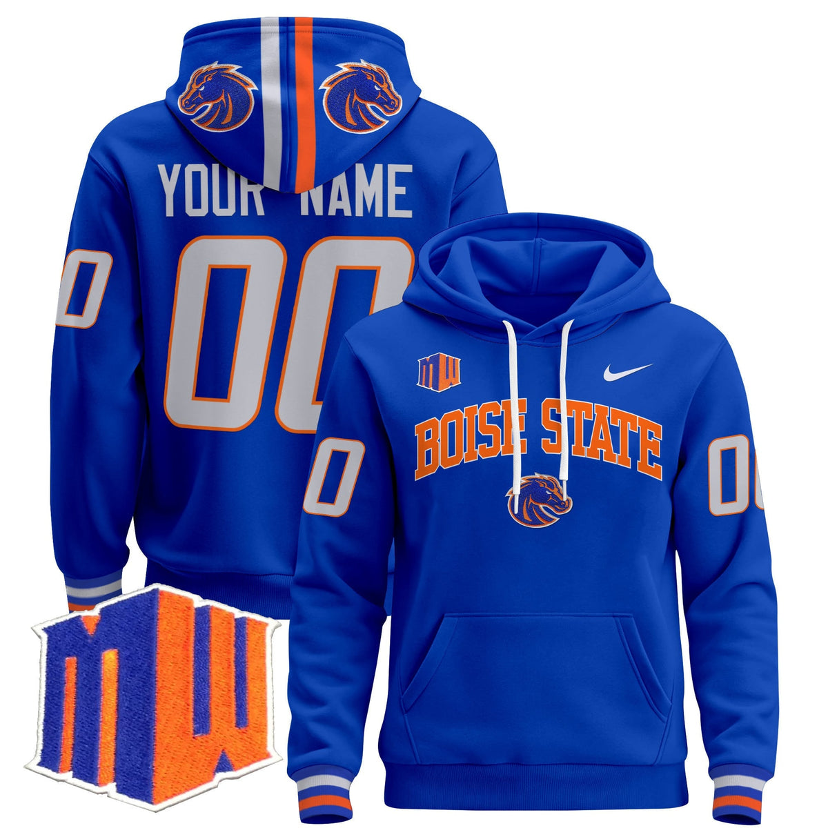 Boise State Broncos 2024 Custom Pullover Hoodie V2