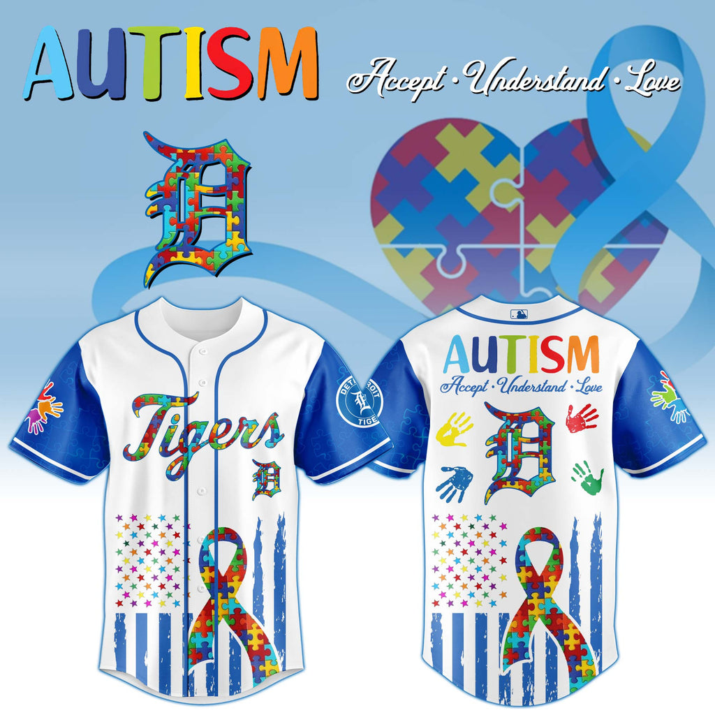 Detroit Tigers × Special Autism Awareness Month Limited Edition Jersey