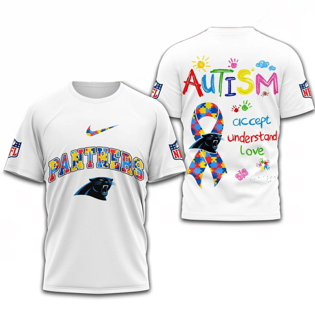 NFL Carolina Panthers Autism Awareness Accept Understand Love Shirt Carolina Panthers Merch