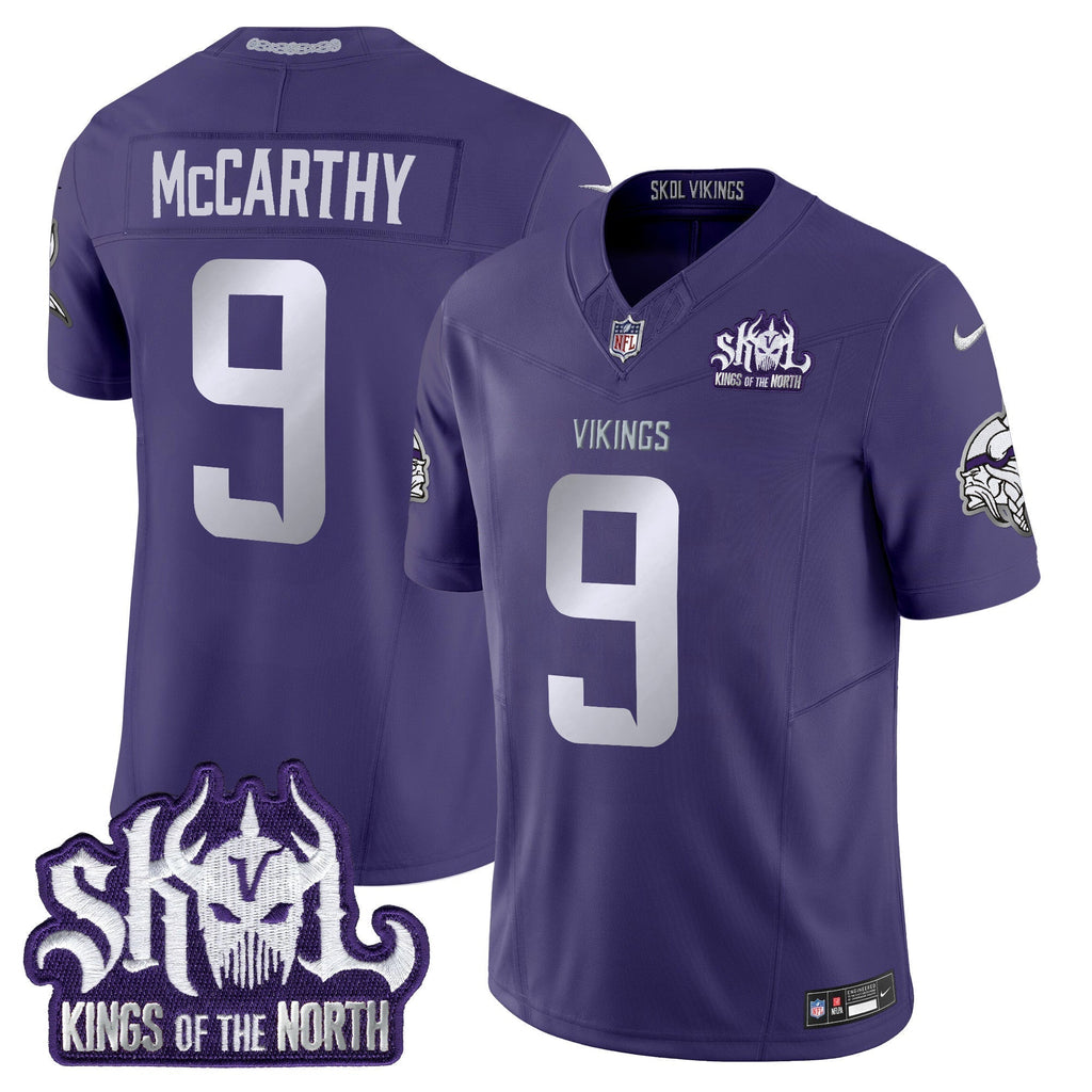 Minnesota Vikings 2025 Winter Warrior Skol Patch Vapor Limited Jersey - All Stitched