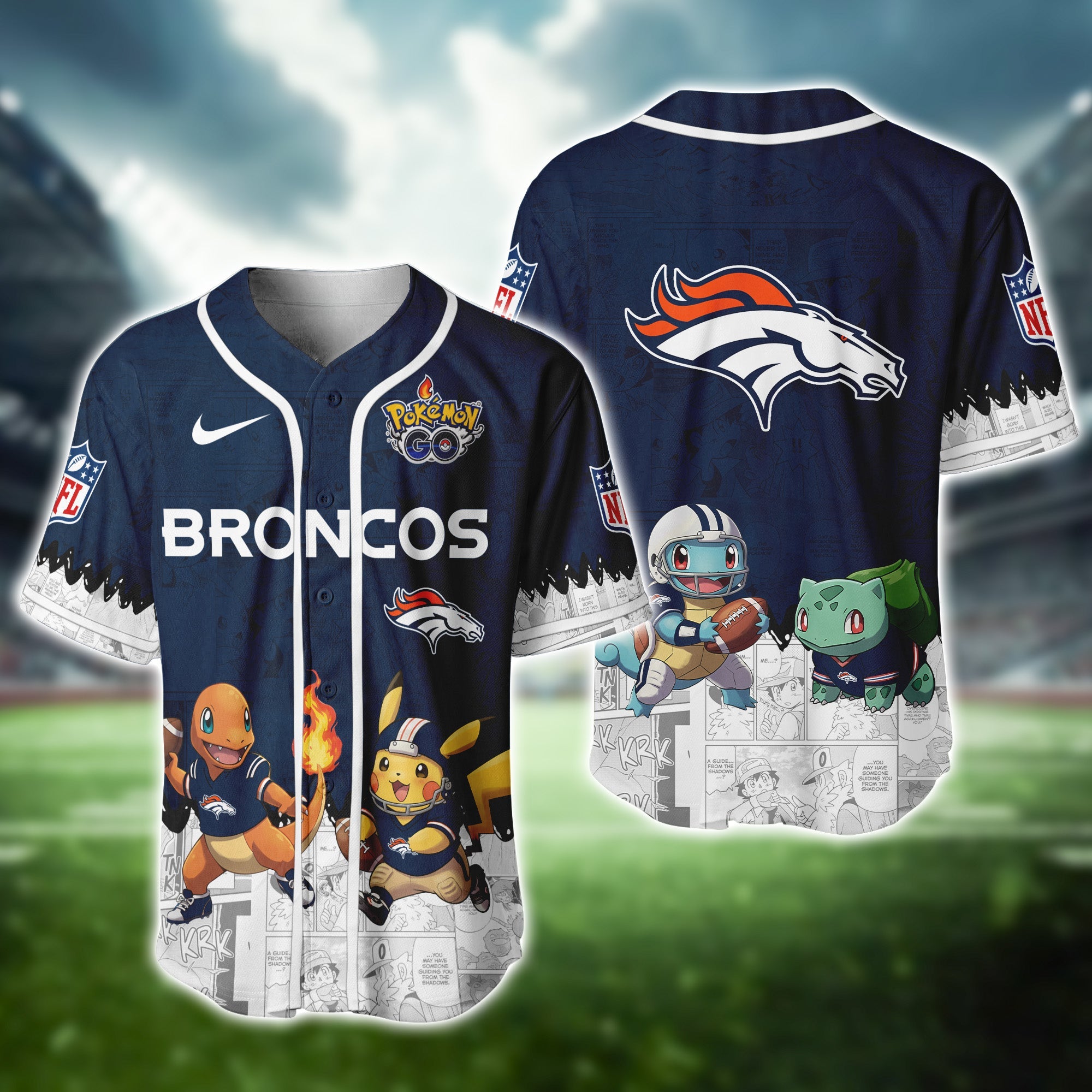 DEN Broncos Pokemon Jersey Limited Edition