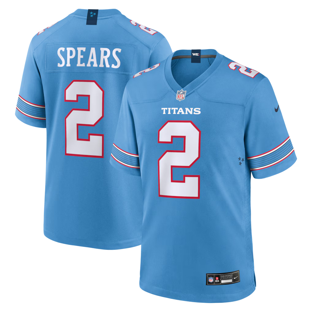 Tyjae Spears Tennessee Titans Jersey - Light Blue